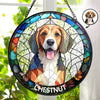 Personalized Stained Glass Window Hanging Suncatcher Custom Photo Portrait Dog Cat Family - Nordsprite